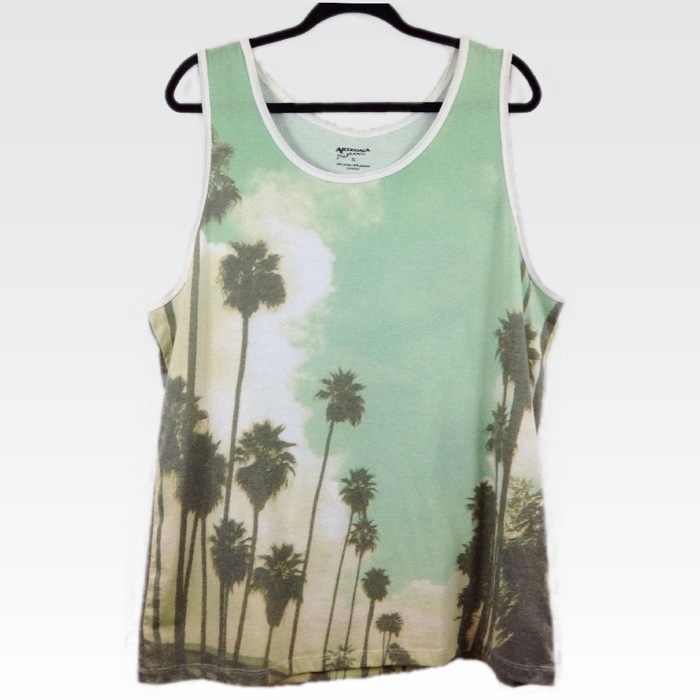 Arizona Jean Co. | XL | Malibu Palm Tree Tank Top